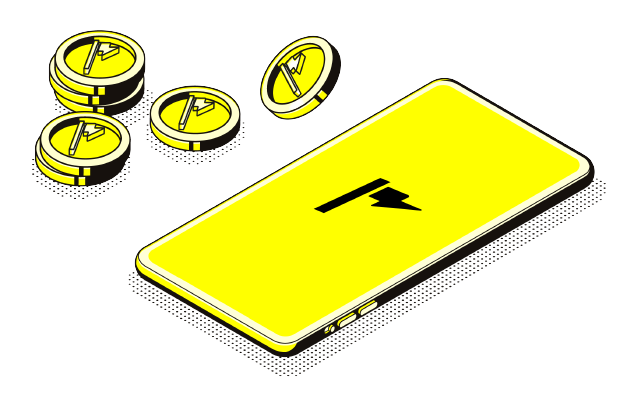 Thndr app logo with gold icons