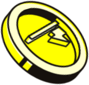 Thndr logo on a gold icon 2 ثاندر لوجو على تصميم عملة ذهبية 2